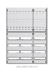 ABB Шкаф распределительный в нишу 1134х810х120