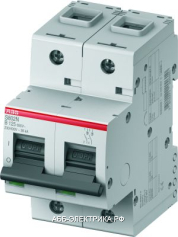 ABB S802N Автоматический выключатель 2Р 10A (С) 20kA (2 мод.)