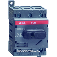 ABB OT80F3 Выключатель-разъединитель 3Р 80А с ручкой управления