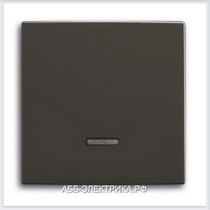 Светорегулятор нажимной 400Вт, цвет Шато(черный), ABB Basic 55