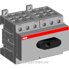 ABB OT8 Рубильник OT80F6 до 80А 6-полюсный для установки на DIN-рейку или монтажную плату (без ручки