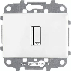 ABB NIE Zenit Бел Выключатель карточный 2 мод (N22