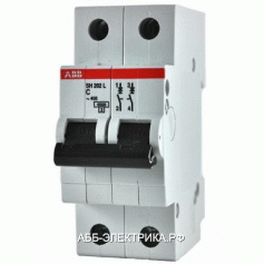 ABB SH202L Автоматический выключатель 2P 63A (C) 4,5 kA