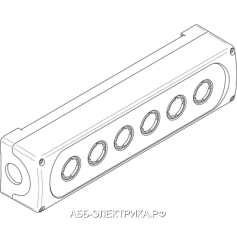 ABB MEP6-0 Корпус кнопочного поста на 6 элементов пластиковый