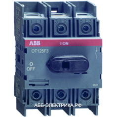 ABB OT100F4N2 Выключатель-разъединитель 4Р 100А с ручкой управления