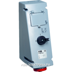 ABB CEWE Розетка 16А, 3Р+N+Е, IP67, в боксе ВА