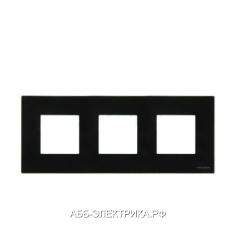 ABB NIE Zenit Стекло черное Рамка 3-я 2+2+2 мод (N