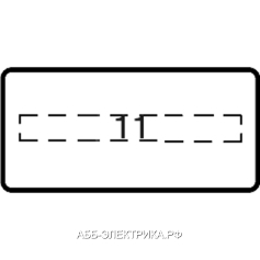 ABB MA6-1037 Шильдик с текстом Open