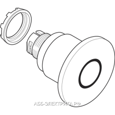 ABB MPMP4-10R Кнопка грибок красная (корпус) с усил.фиксац.60мм отпускание вытягиванием