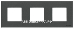 ABB NIE Zenit Стекло графит Рамка 3-я 2+2+2 мод