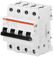 ABB S204M Автоматический выключатель 4P 4A (K) UC