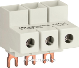 ABB S1-M3-35 Колодка для подключения 3-фазного кабеля до 35мм2, 100 А к автоматам типа MS116/132