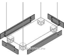 ABB Фланец цоколя 100x400мм ВхШ (2шт)