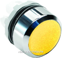 ABB MP1-20Y Кнопка желтая без подсветки без фикс. (корпус)