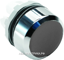 ABB MP2-20B Кнопка черная с фикс. без подсветки ( корпус)