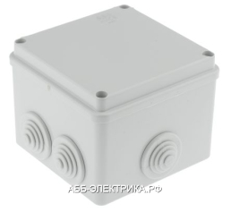 ABB Коробка распределительная накладная с коническими сальниками 100х100х80 IP55