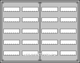 ABB Щит распределительн. в нишу 834х1060х120
