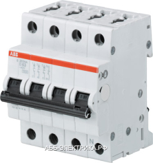 ABB S203 Автоматический выключатель 3P+N 25A (B)